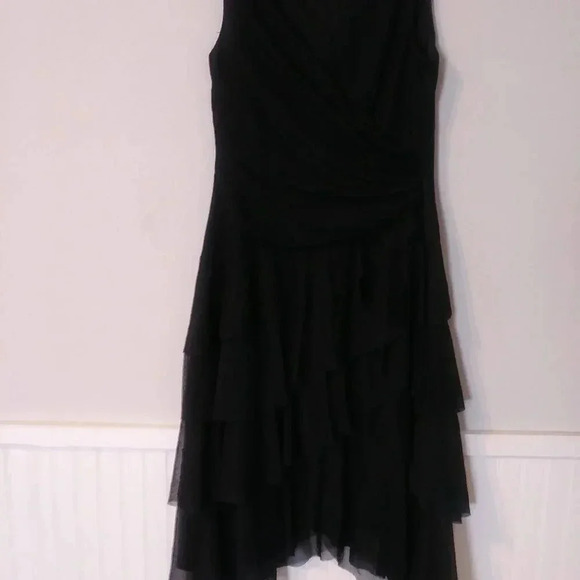 London Times Black Layered Dress - Picture 2 of 7